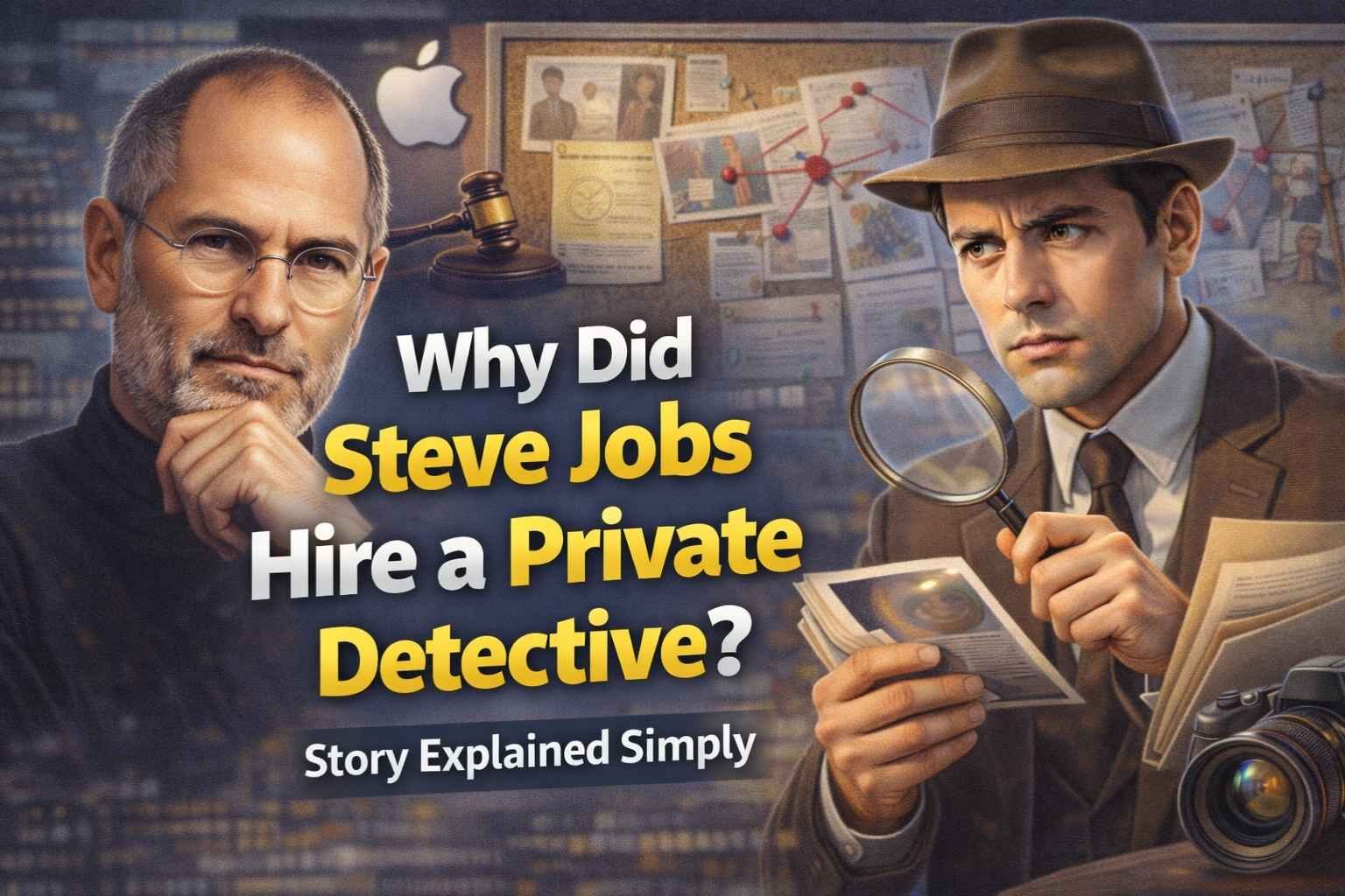 Read more about the article Why Did Steve Jobs Hire a Private Detective? Real Story Explained Simply