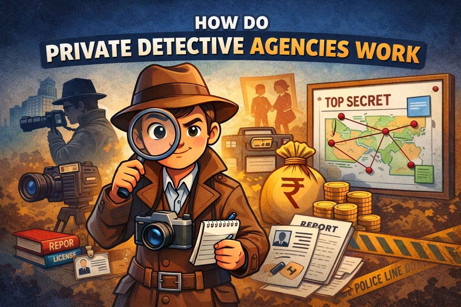 Read more about the article How Do Private Detective Agencies Work? Step-by-Step Simple Guide