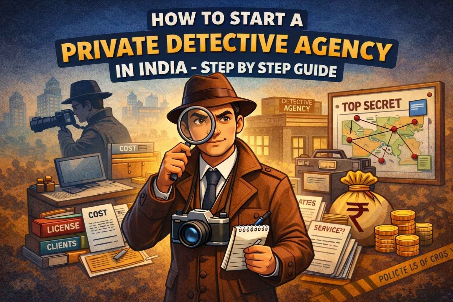 Read more about the article How to Start a Private Detective Agency in India – Step by Step Guide