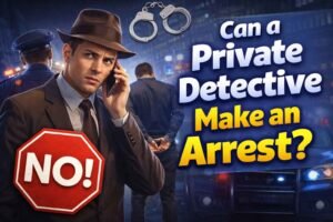 Read more about the article Can a Private Detective Make an Arrest? Yes or No Explained
