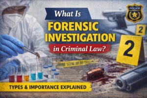 Read more about the article What Is Forensic Investigation? Meaning, Types and Importance in Criminal Law