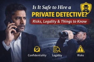 Read more about the article Is It Safe to Hire a Private Detective? Legal Risks, Safety and Things to Know