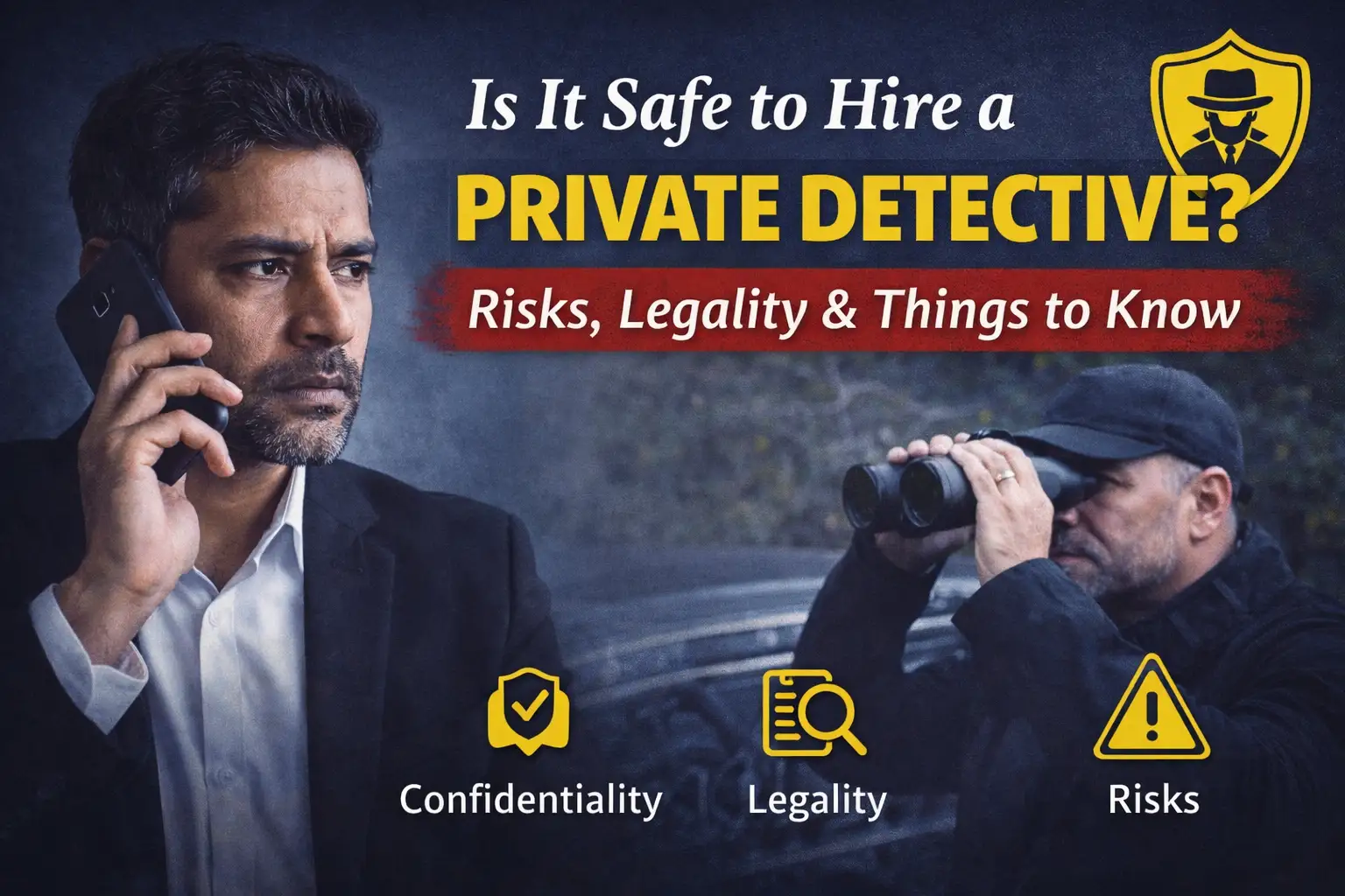 Read more about the article Is It Safe to Hire a Private Detective? Legal Risks, Safety and Things to Know
